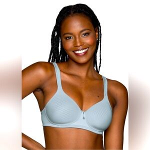 Vanity Fair 38c Convertible Bra Light Blue Stripes NWT